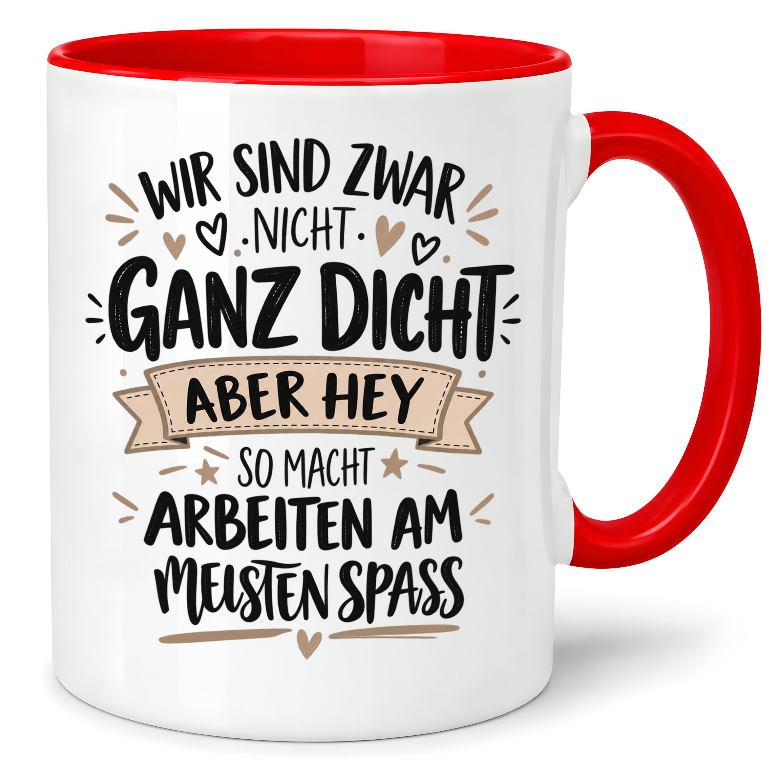Herzbotschaft Tasse Kollegen Geschenk Arbeit Spaß 330 ml