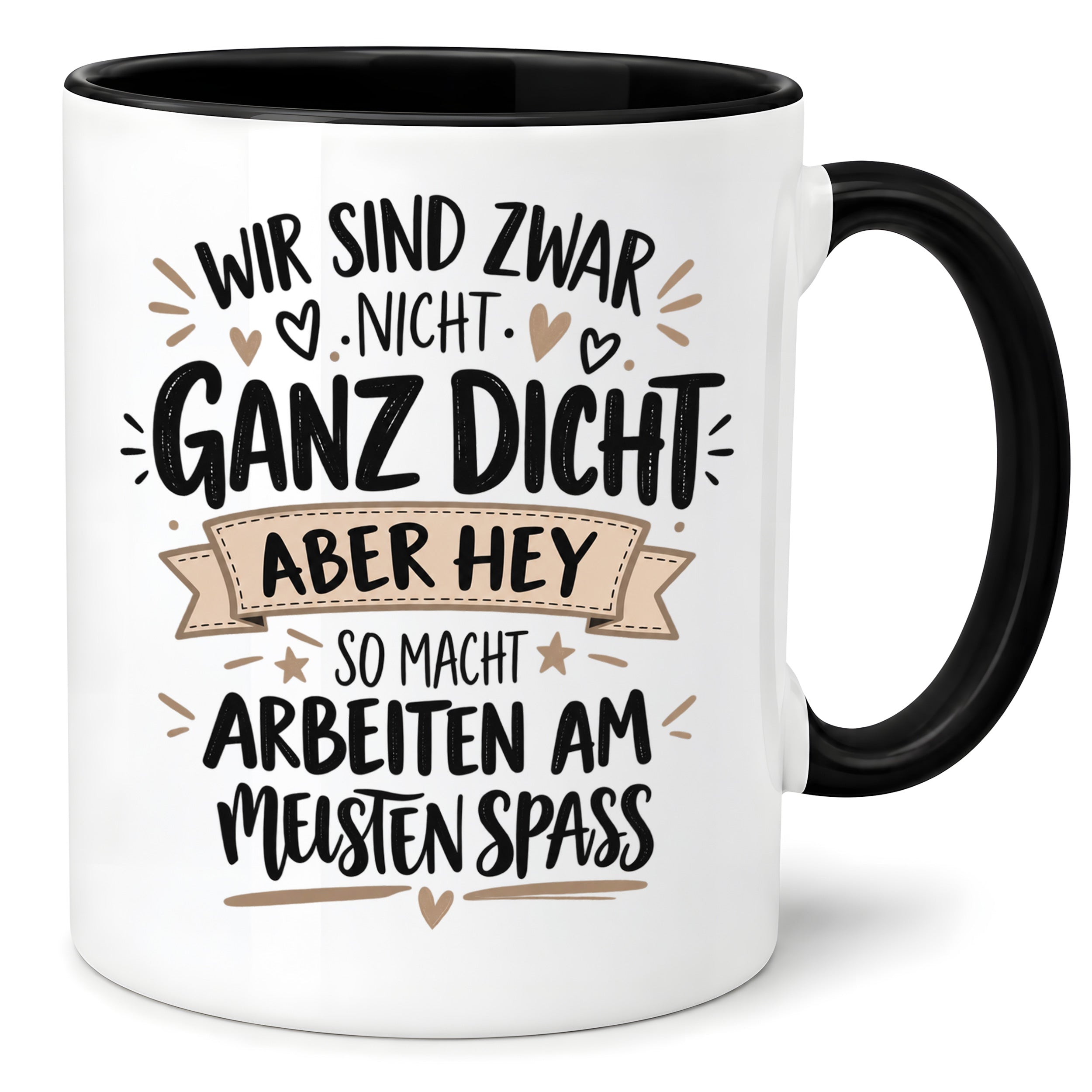 Herzbotschaft Tasse Kollegen Geschenk Arbeit Spaß 330 ml