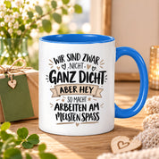 Herzbotschaft Tasse Kollegen Geschenk Arbeit Spaß 330 ml