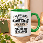 Herzbotschaft Tasse Kollegen Geschenk Arbeit Spaß 330 ml