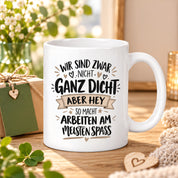 Herzbotschaft Tasse Kollegen Geschenk Arbeit Spaß 330 ml