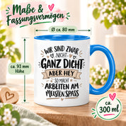 Herzbotschaft Tasse Kollegen Geschenk Arbeit Spaß 330 ml