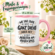 Herzbotschaft Tasse Kollegen Geschenk Arbeit Spaß 330 ml