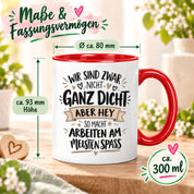 Herzbotschaft Tasse Kollegen Geschenk Arbeit Spaß 330 ml