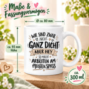 Herzbotschaft Tasse Kollegen Geschenk Arbeit Spaß 330 ml