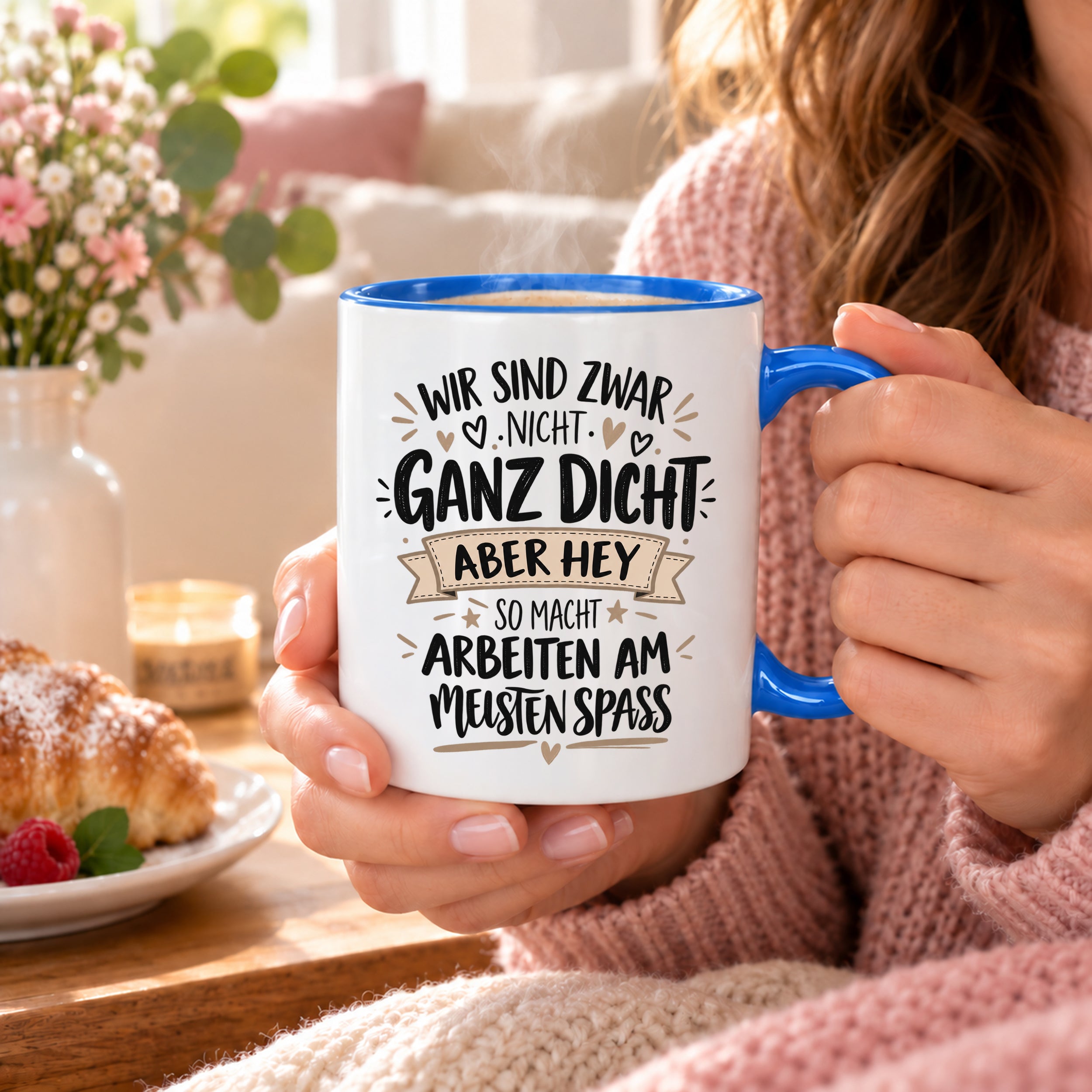 Herzbotschaft Tasse Kollegen Geschenk Arbeit Spaß 330 ml