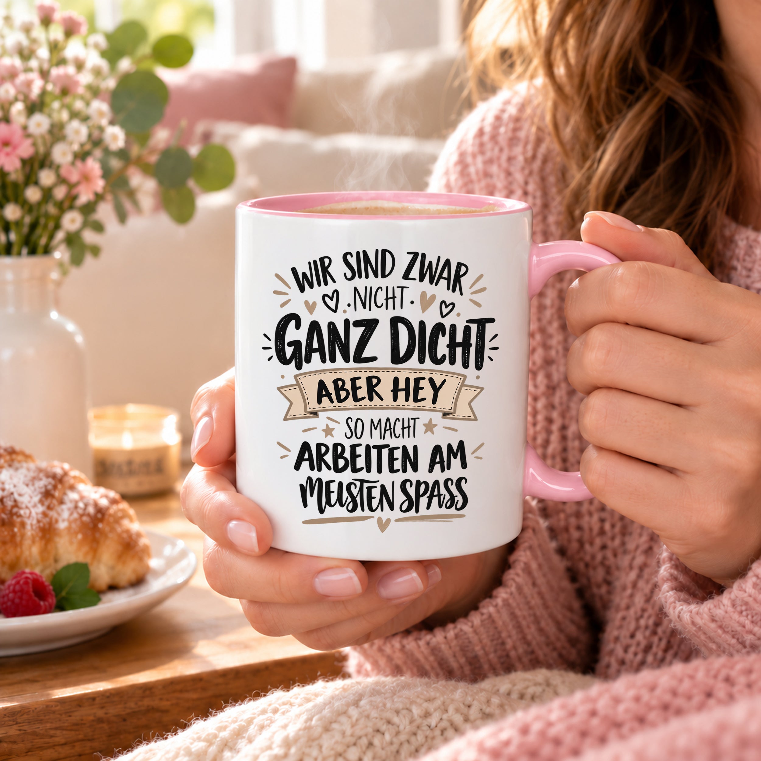Herzbotschaft Tasse Kollegen Geschenk Arbeit Spaß 330 ml