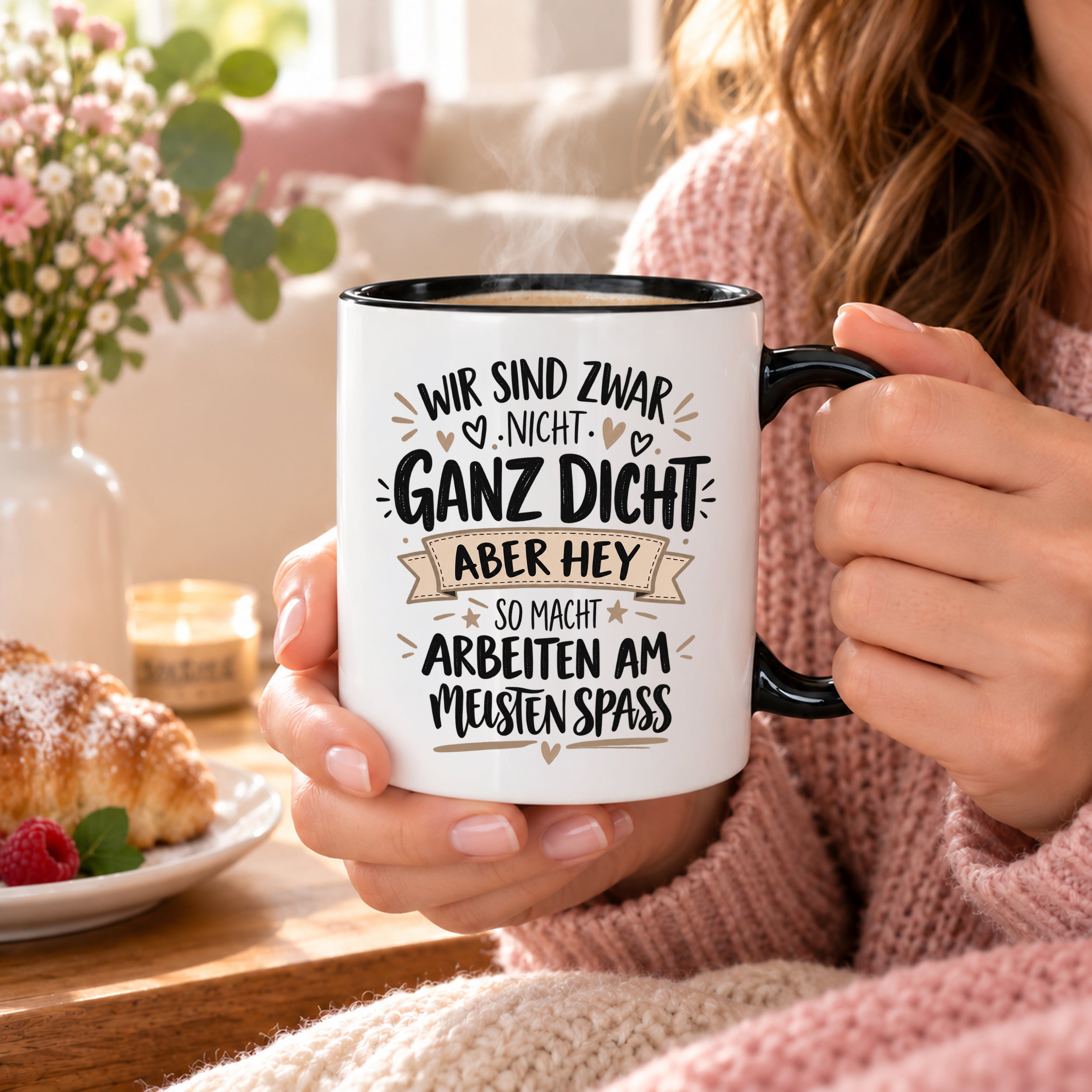 Herzbotschaft Tasse Kollegen Geschenk Arbeit Spaß 330 ml
