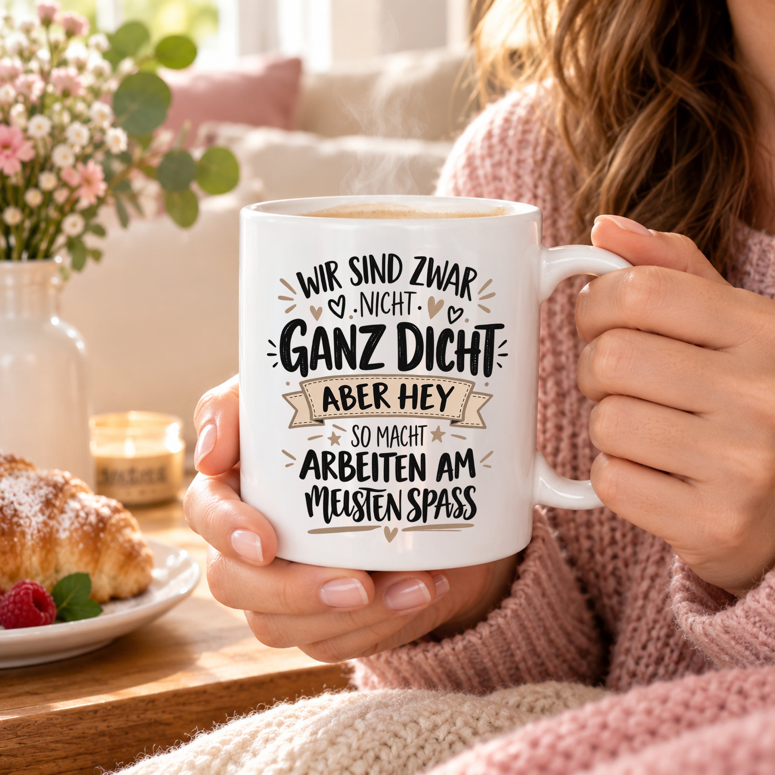 Herzbotschaft Tasse Kollegen Geschenk Arbeit Spaß 330 ml