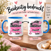 Herzbotschaft Tasse Führerschein bestanden Prinzessin Geschenk 330 ml