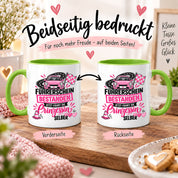 Herzbotschaft Tasse Führerschein bestanden Prinzessin Geschenk 330 ml