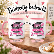 Herzbotschaft Tasse Führerschein bestanden Prinzessin Geschenk 330 ml
