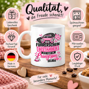 Herzbotschaft Tasse Führerschein bestanden Prinzessin Geschenk 330 ml