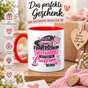 Herzbotschaft Tasse Führerschein bestanden Prinzessin Geschenk 330 ml