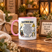 Herzbotschaft Tasse Elektriker Unser lustiges Geschenk 330 ml