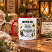 Herzbotschaft Tasse Elektriker Unser lustiges Geschenk 330 ml