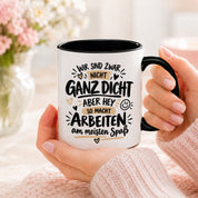 Herzbotschaft Tasse Kollegen Geschenk Arbeit Humor 330 ml