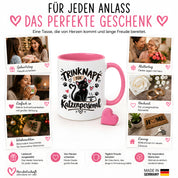 Herzbotschaft Tasse Katzenpersonal Trinknapf Geschenk 330 ml