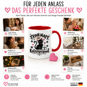 Herzbotschaft Tasse Katzenpersonal Trinknapf Geschenk 330 ml