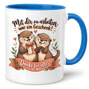Herzbotschaft Tasse Kollege Abschied Danke Geschenk Arbeitskollegen 330 ml