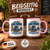 Herzbotschaft Tasse LKW-Fahrer Geschenk Trucker Spruch 330 ml