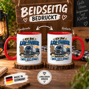 Herzbotschaft Tasse LKW-Fahrer Geschenk Trucker Spruch 330 ml
