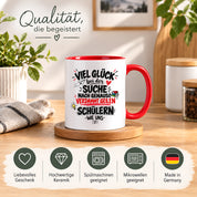Herzbotschaft Tasse Lehrer Abschied Schüler Danke Geschenk 330 ml