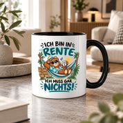 Herzbotschaft Tasse Rente Ruhestand Geschenk 330 ml