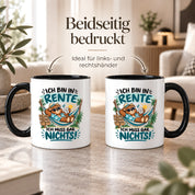 Herzbotschaft Tasse Rente Ruhestand Geschenk 330 ml