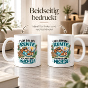 Herzbotschaft Tasse Rente Ruhestand Geschenk 330 ml
