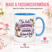 Herzbotschaft Tasse Schwiegermama Geschenk Danke Blumen 330 ml
