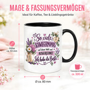 Herzbotschaft Tasse Schwiegermama Geschenk Danke Blumen 330 ml