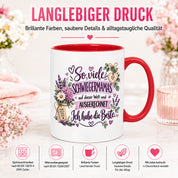 Herzbotschaft Tasse Schwiegermama Geschenk Danke Blumen 330 ml