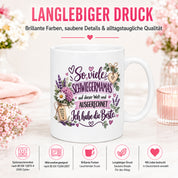 Herzbotschaft Tasse Schwiegermama Geschenk Danke Blumen 330 ml