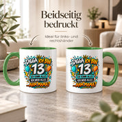 Herzbotschaft Tasse 13 Geburtstag Teenager Geschenk 330 ml