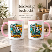 Herzbotschaft Tasse 13 Geburtstag Teenager Geschenk 330 ml