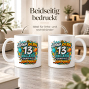Herzbotschaft Tasse 13 Geburtstag Teenager Geschenk 330 ml