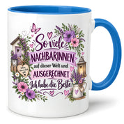 Herzbotschaft Tasse Nachbarin Beste Nachbarin Geschenk 330 ml