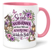 Herzbotschaft Tasse Nachbarin Beste Nachbarin Geschenk 330 ml
