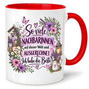 Herzbotschaft Tasse Nachbarin Beste Nachbarin Geschenk 330 ml