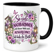 Herzbotschaft Tasse Nachbarin Beste Nachbarin Geschenk 330 ml