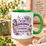 Herzbotschaft Tasse Nachbarin Beste Nachbarin Geschenk 330 ml