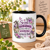 Herzbotschaft Tasse Nachbarin Beste Nachbarin Geschenk 330 ml
