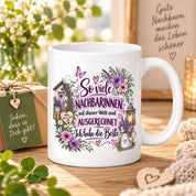 Herzbotschaft Tasse Nachbarin Beste Nachbarin Geschenk 330 ml