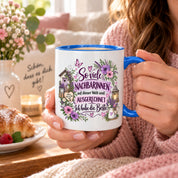 Herzbotschaft Tasse Nachbarin Beste Nachbarin Geschenk 330 ml