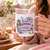 Herzbotschaft Tasse Nachbarin Beste Nachbarin Geschenk 330 ml