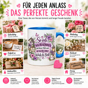 Herzbotschaft Tasse Nachbarin Beste Nachbarin Geschenk 330 ml