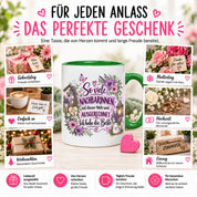 Herzbotschaft Tasse Nachbarin Beste Nachbarin Geschenk 330 ml