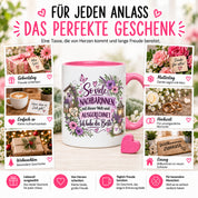 Herzbotschaft Tasse Nachbarin Beste Nachbarin Geschenk 330 ml