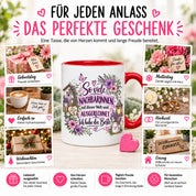 Herzbotschaft Tasse Nachbarin Beste Nachbarin Geschenk 330 ml